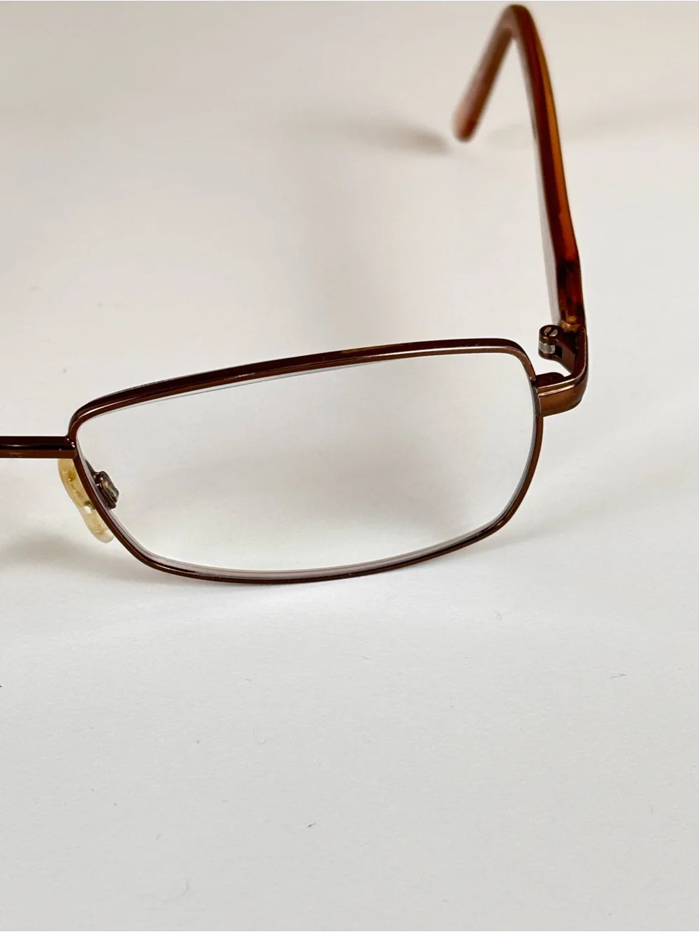 RS/Steffani Rectangular Brown Metal Rim Glasses RSS 03 COL 10 57X15-135